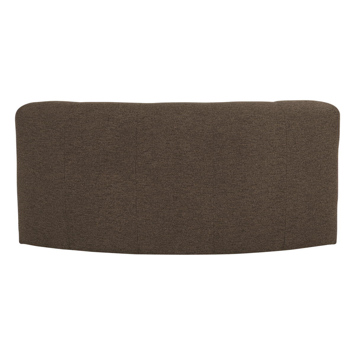 WOOOD Mojo Base eetbank halfronde hoek rugleuning bouclé Bruin
