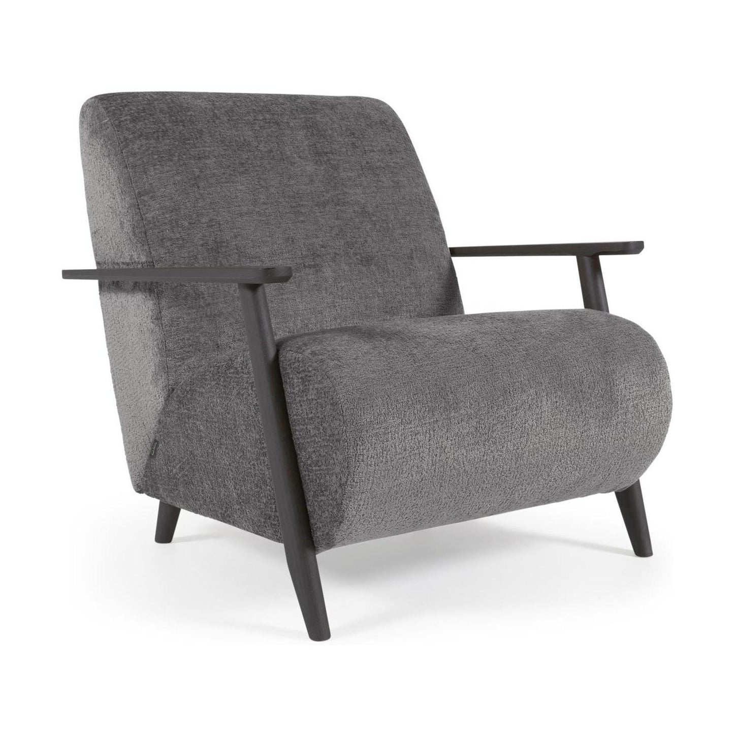 Kave Home Meghan fauteuil Grey zwart