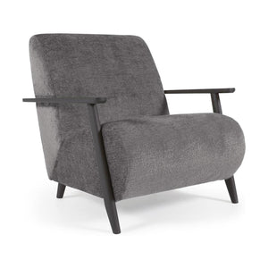Kave Home Meghan fauteuil Grey zwart