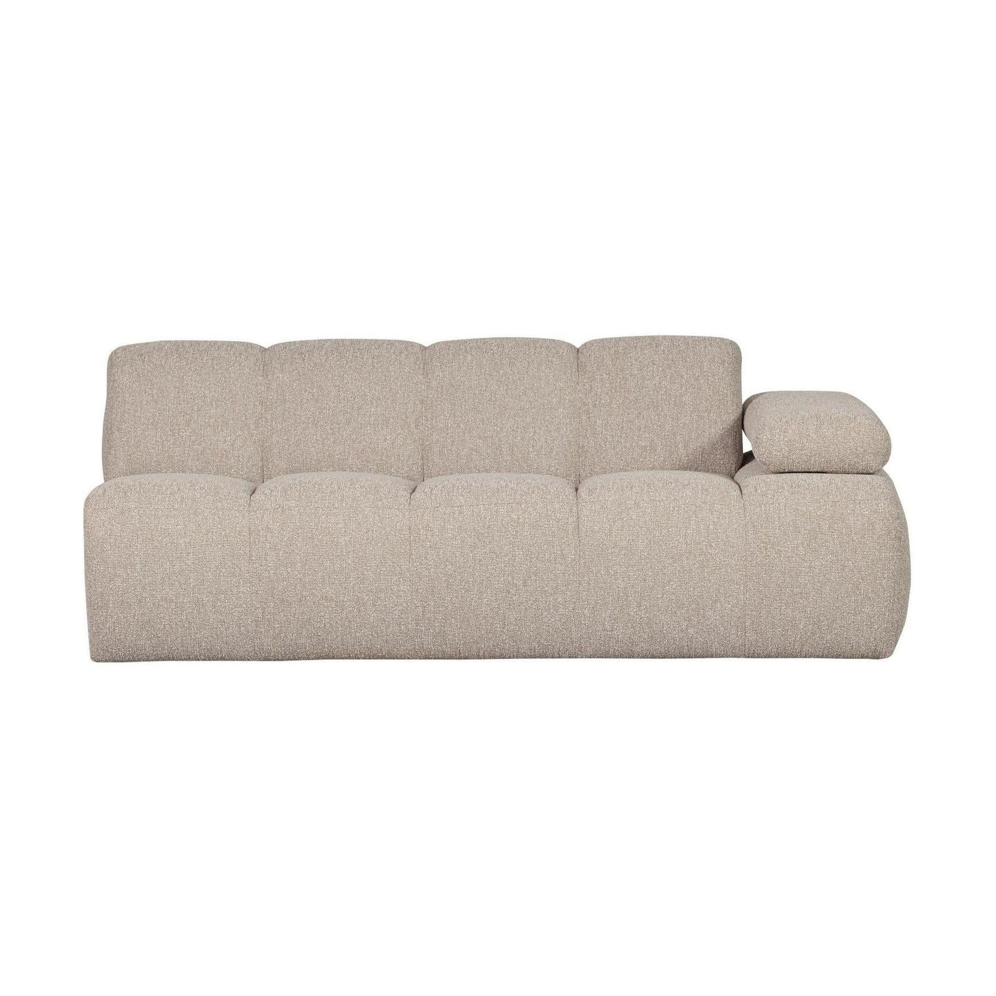 WOOOD Mojo 2-zits bank arm rechts bouclé Beige Melange