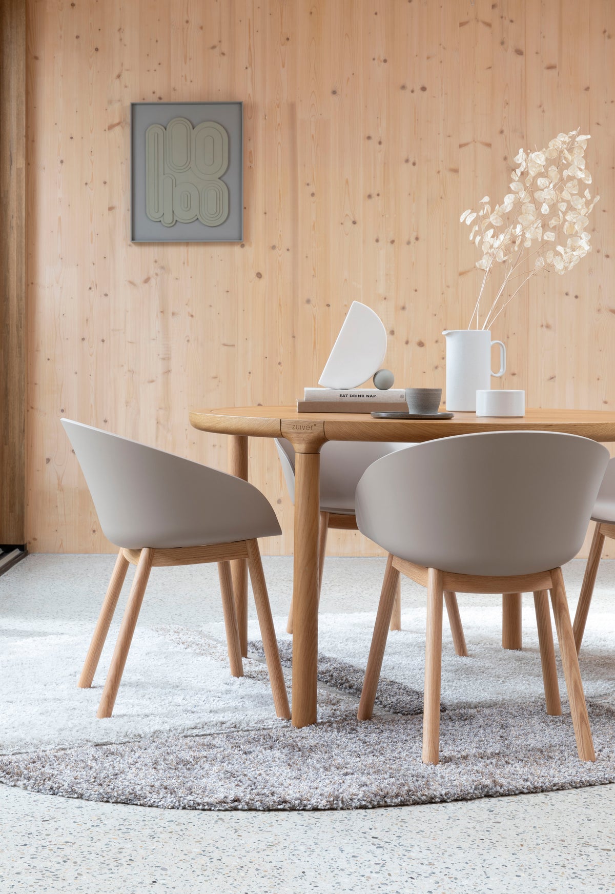 Zuiver Void eetkamerstoel Oak Latte Brown