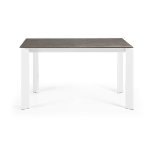 Kave Home Axis eettafel uitschuifbaar 140/200x90 cm Bruin/Wit