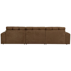WOOOD Second Date chaise longue bank rechts structure velvet Brass