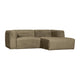 WOOOD Bean chaise longue bank rechts Structure Velvet Spices