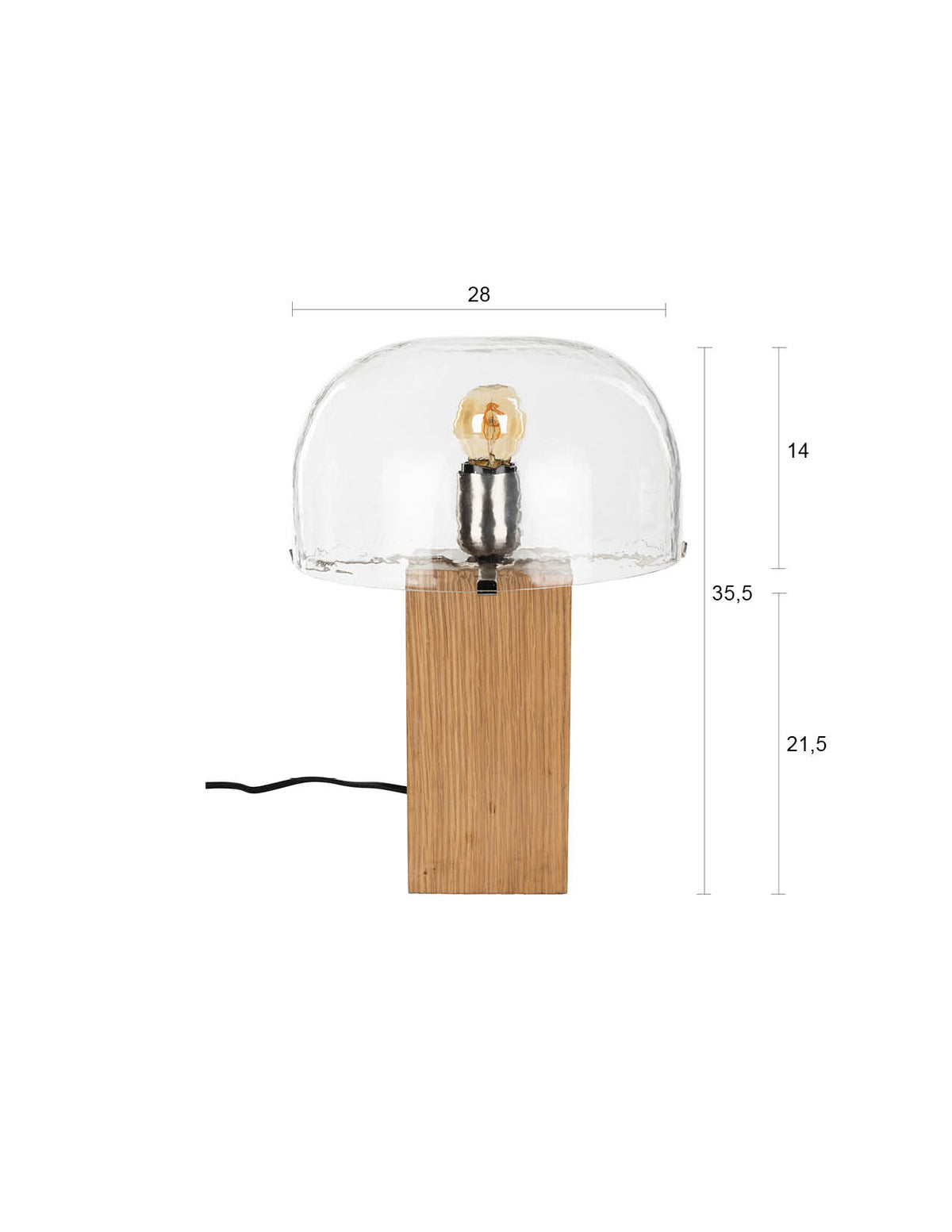 Dutchbone Mavery tafellamp Naturel