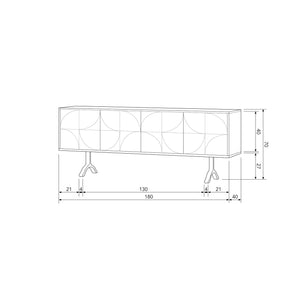WOOOD Draw dressoir Walnoot