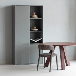 WOOOD Rhonda eettafel Ø120 cm Bordeauxrood