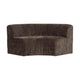 WOOOD Mojo Base eetbank halfronde hoek rugleuning rib Bruin