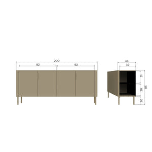 WOOOD Gunnar dressoir Mud