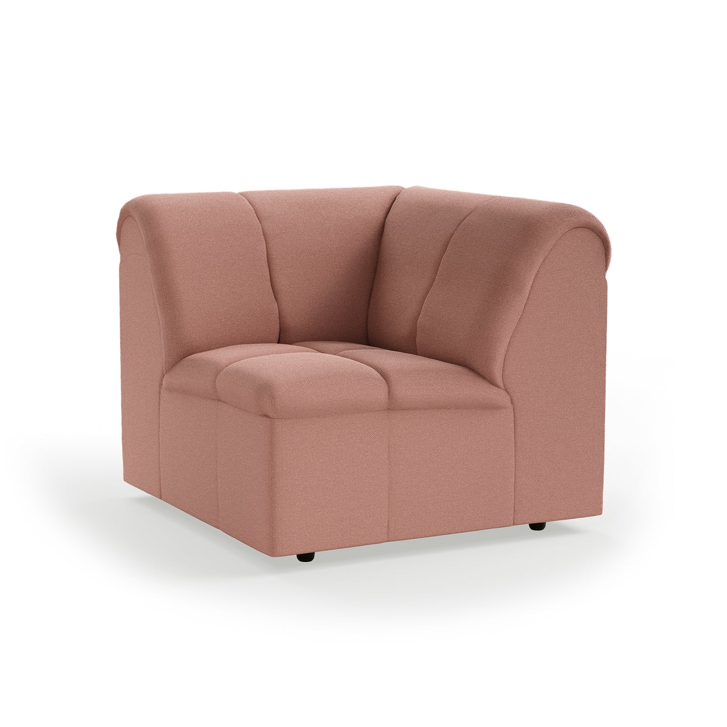 HKliving Wave bank corner Linen Dusty Rose