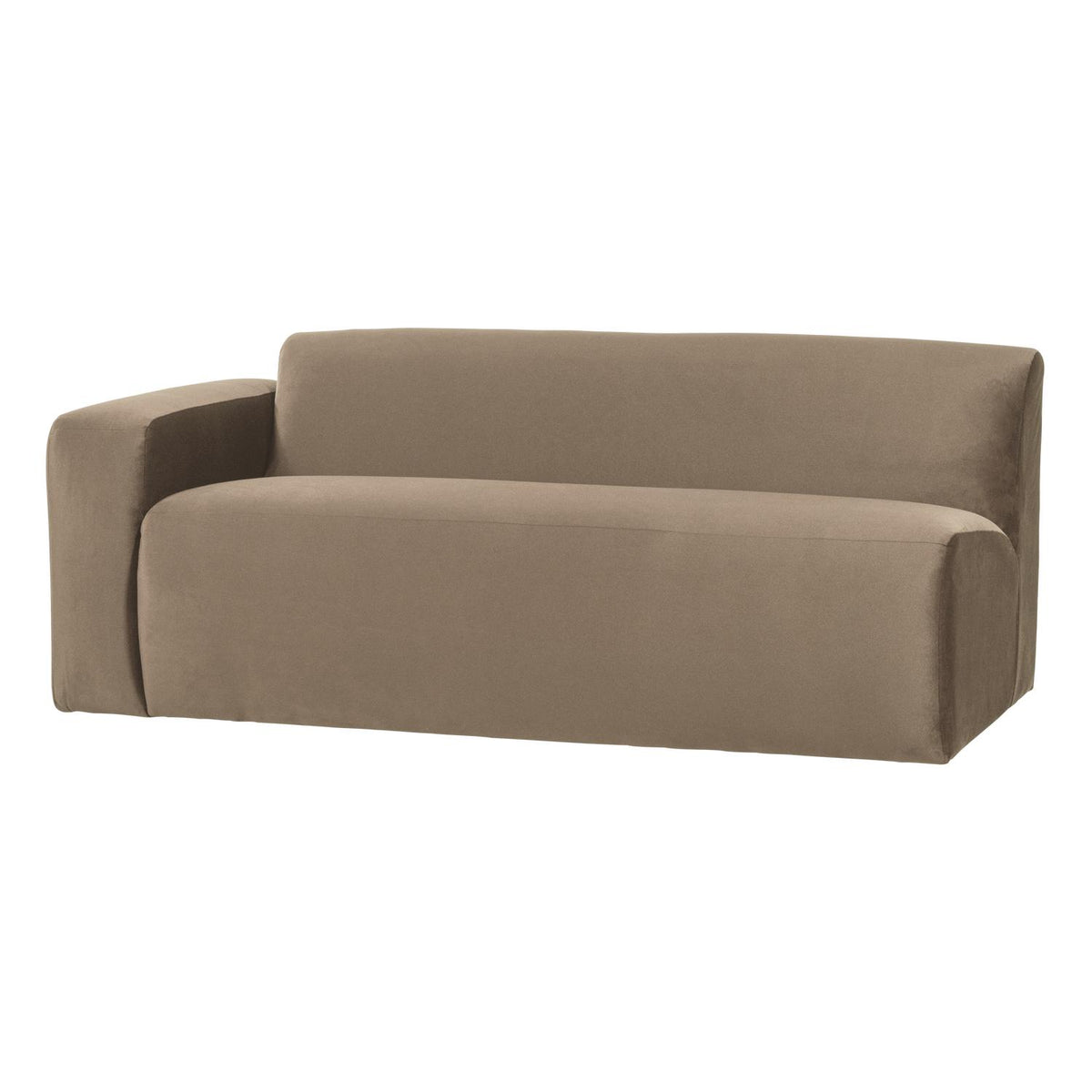 WOOOD Mojo Base 2-zits bank arm links velvet Khaki