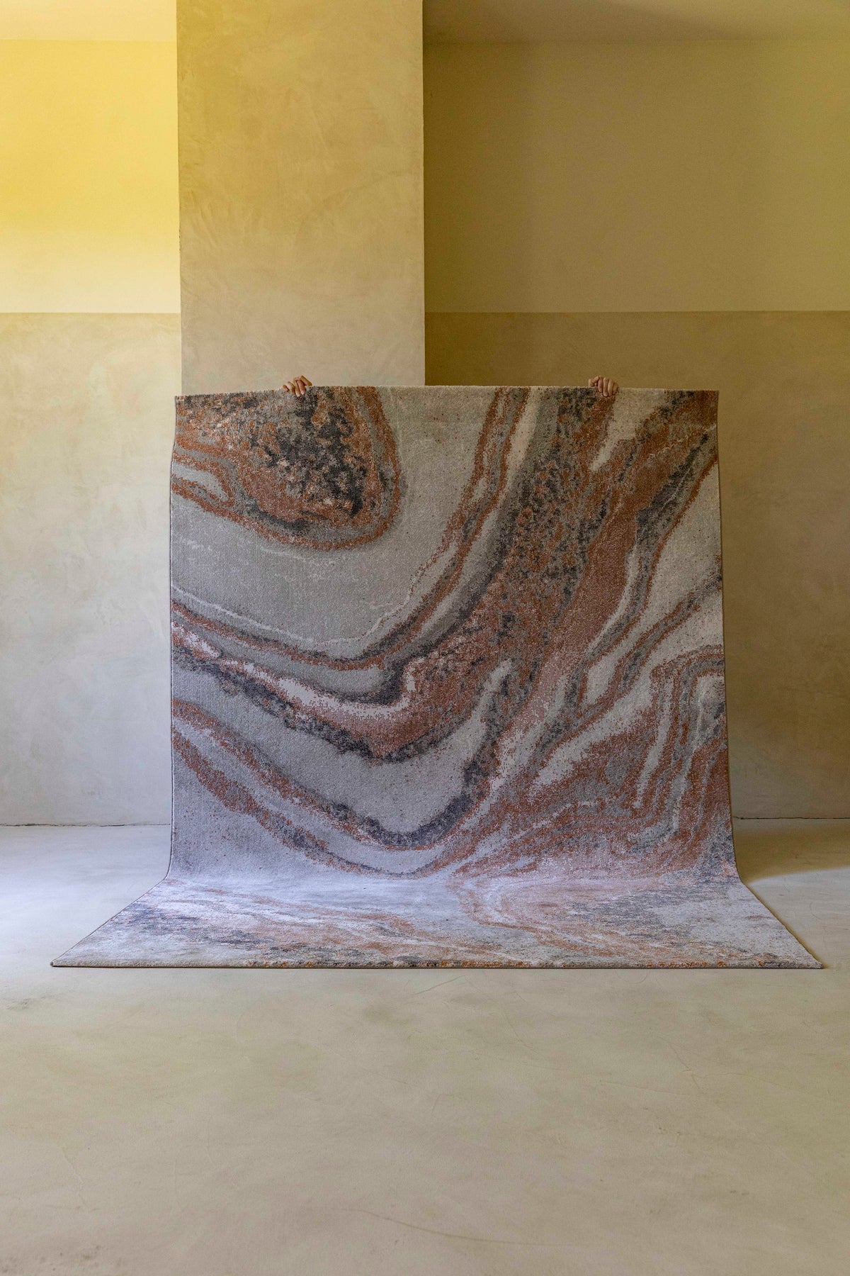 Zuiver Solar vloerkleed 160x230 cm Grey/Terra