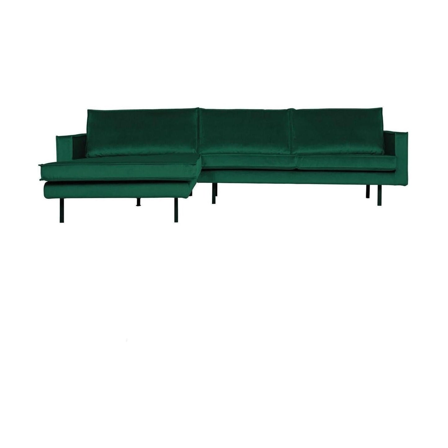 WOOOD Rodeo bank chaise longue links velvet Bosgroen