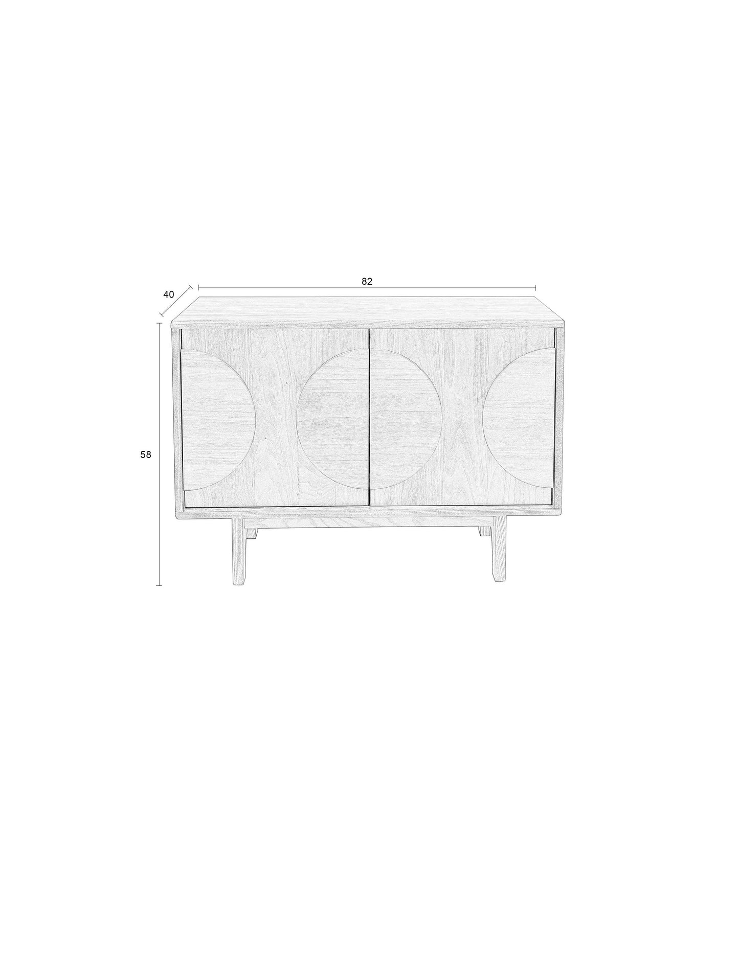 Zuiver Groove dressoir 2 Naturel