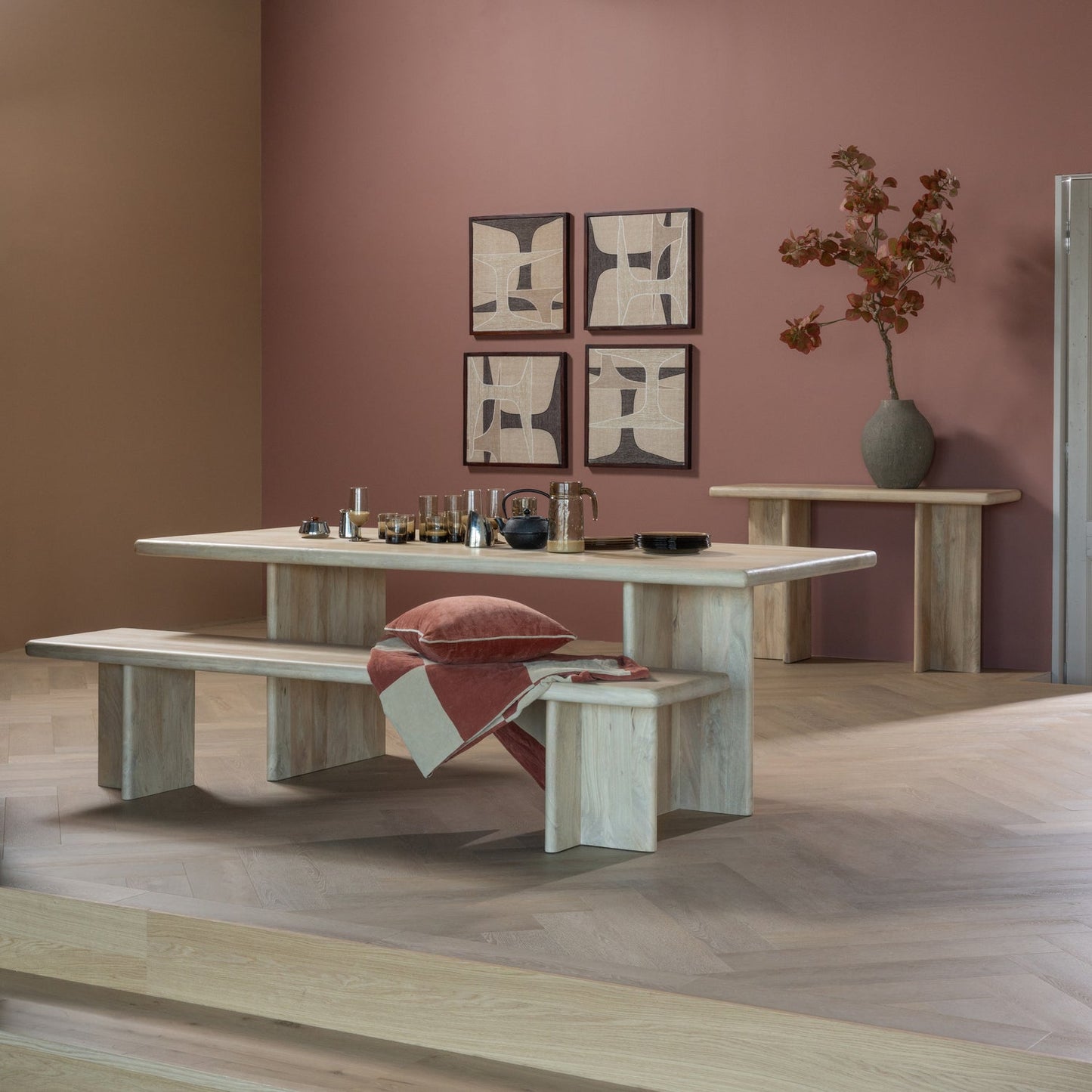 WOOOD Ato eettafel 220 cm Naturel