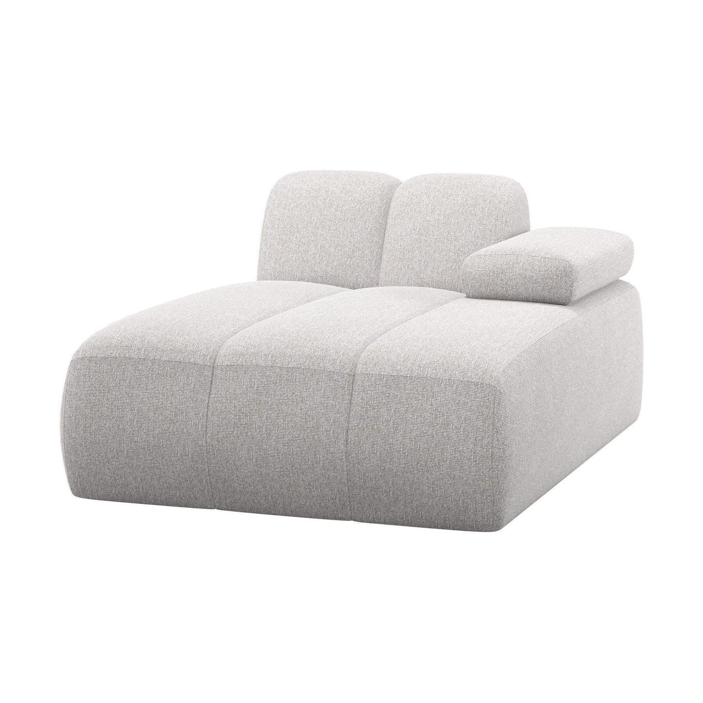 WOOOD Mojo chaise longue bank arm rechts bouclé Ecru Melange