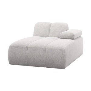 WOOOD Mojo chaise longue bank arm rechts bouclé Ecru Melange