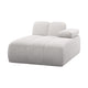 WOOOD Mojo chaise longue bank arm rechts bouclé Ecru Melange