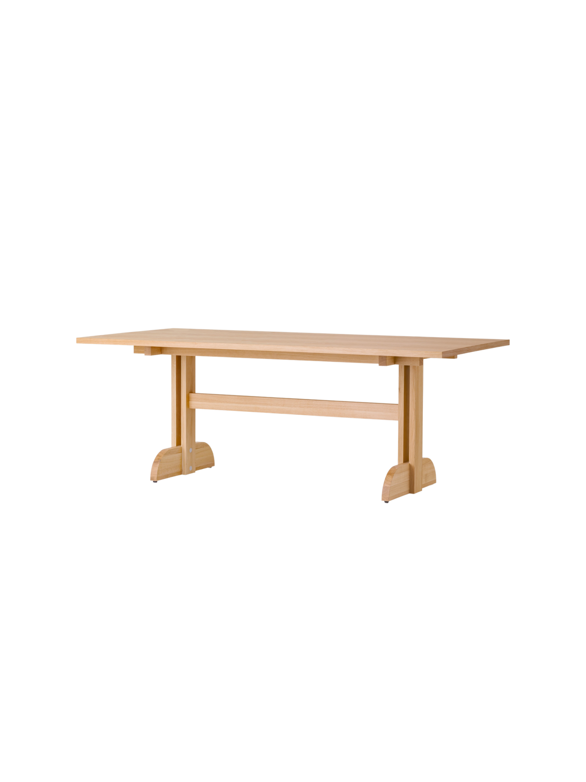 Audo Puffin eettafel rechthoekig 200x95 cm eiken Naturel