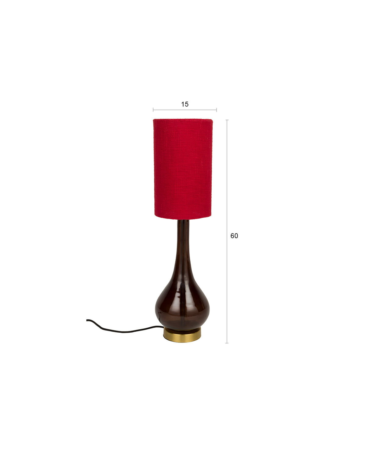 Dutchbone Jules tafellamp Rood