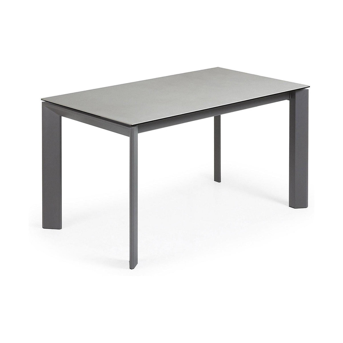 Kave Home Axis eettafel uitschuifbaar 140/200x90 cm Grijs