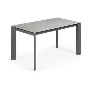 Kave Home Axis eettafel uitschuifbaar 140/200x90 cm Grijs