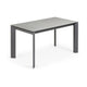 Kave Home Axis eettafel uitschuifbaar 140/200x90 cm Grijs