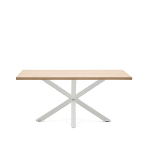 Kave Home Argo eettafel rechthoek 160x100 cm Natural/White