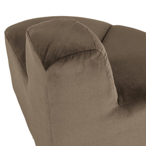 WOOOD Mojo eetbank hoek rond rugleuning velvet Taupe