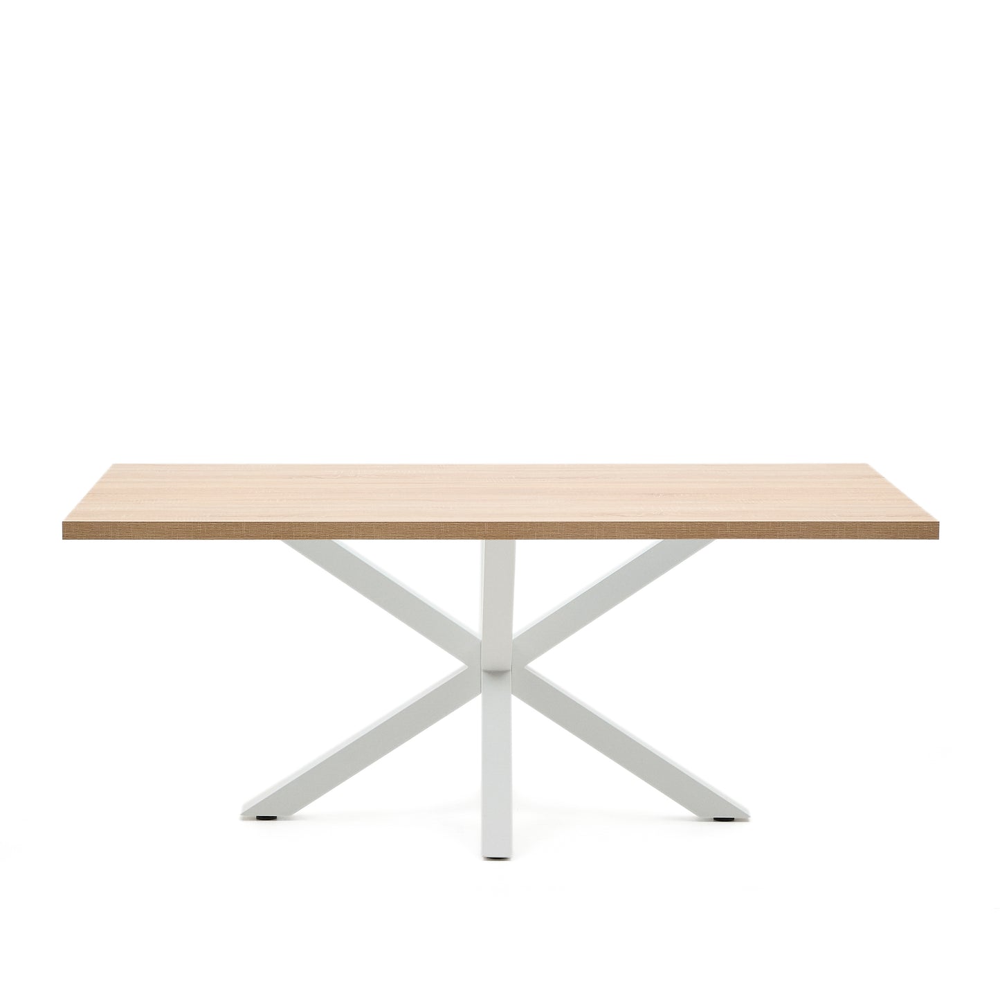 Kave Home Argo eettafel rechthoek 200x100 cm Natural/White