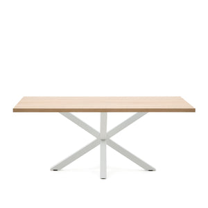 Kave Home Argo eettafel rechthoek 200x100 cm Natural/White