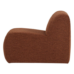 WOOOD Mojo Base 1-zits bank bouclé Roestbruin Melange