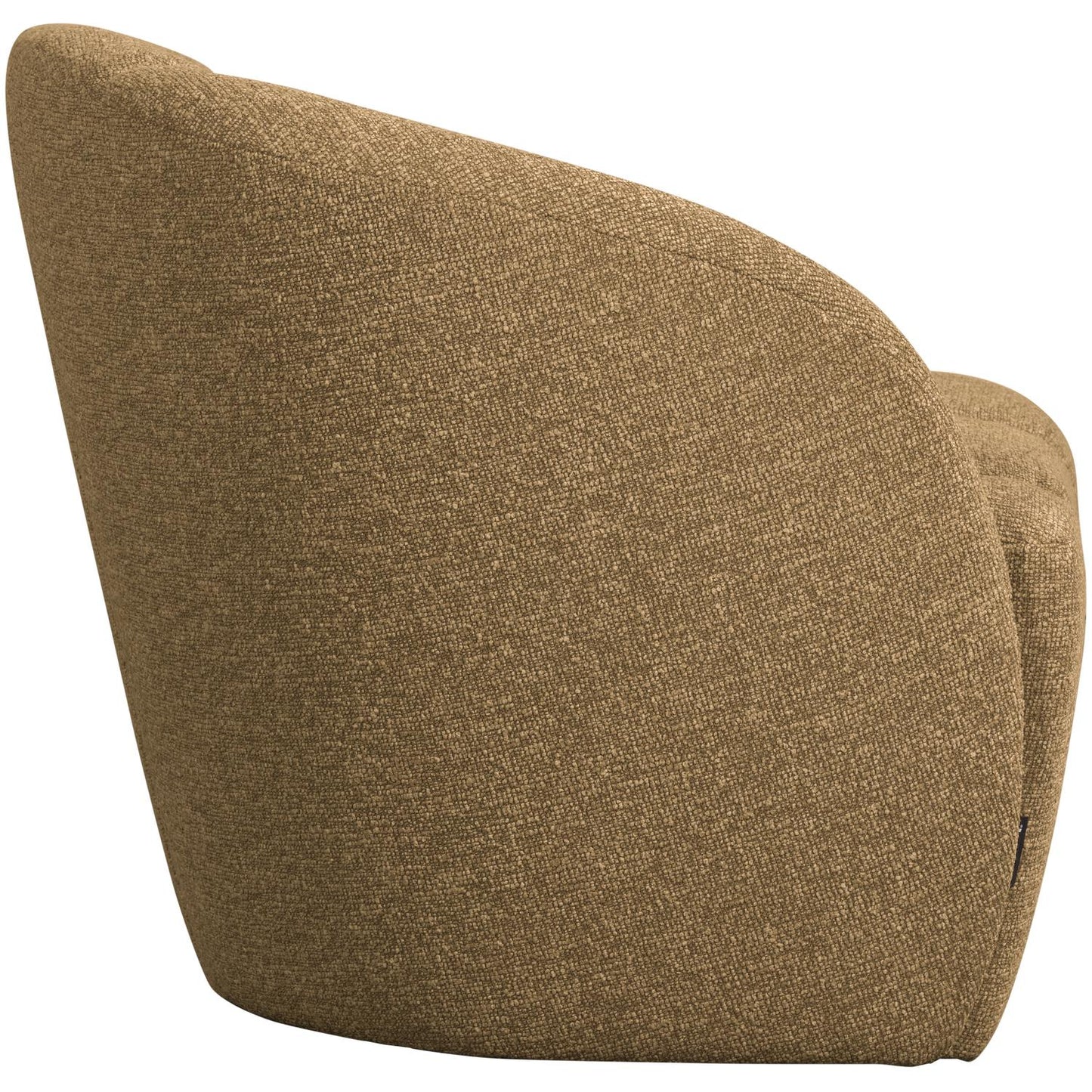 WOOOD Mojo 2-zits bankje arm links bouclé Geel/Bruin Melange