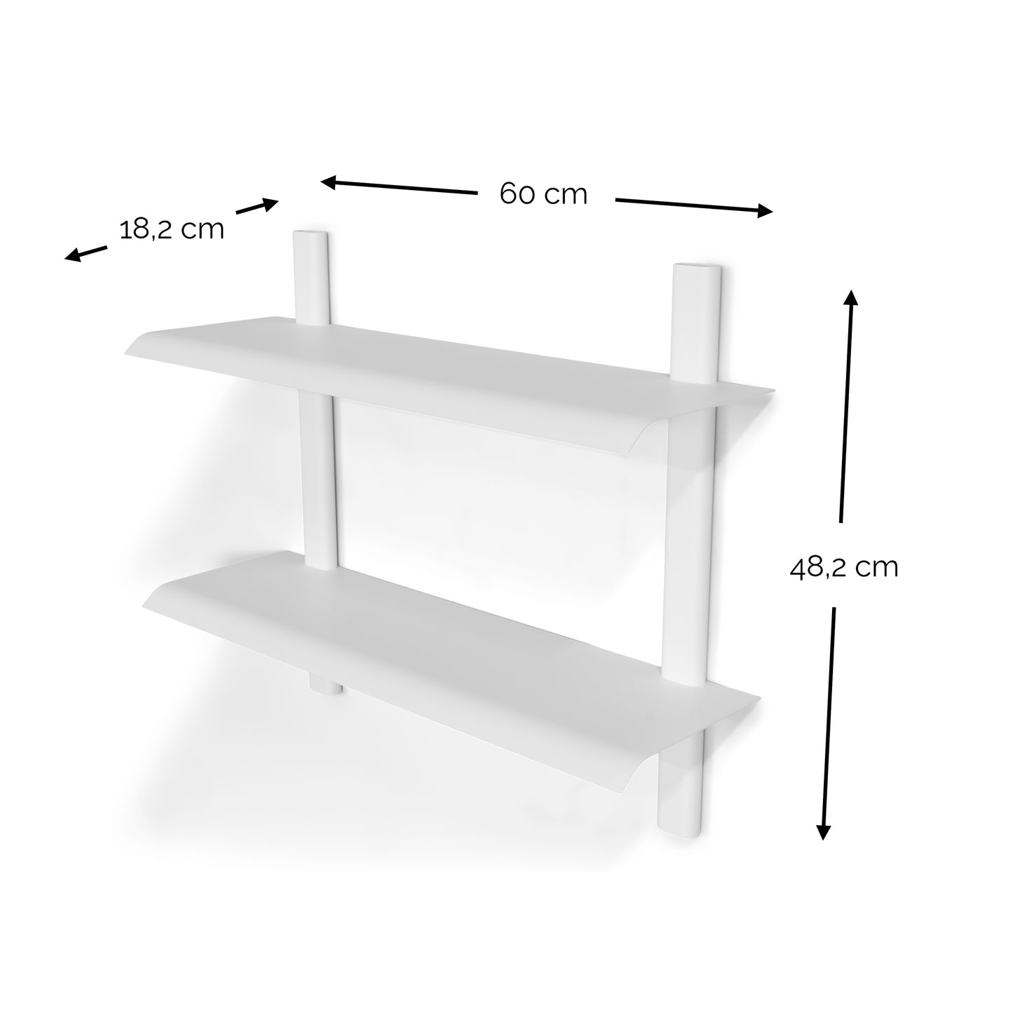 Spinder Design Hola 3 wandplank Wit