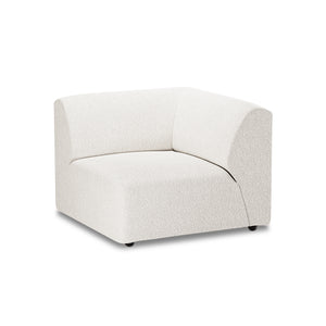 HKliving Jax bank right end Boucle Cream