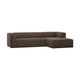 WOOOD Bean hoekbank rechts Bruin Melange