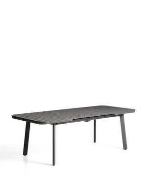 Kave Home Izola tuintafel uitschuifbaar rechthoek 185x100 cm Graphite