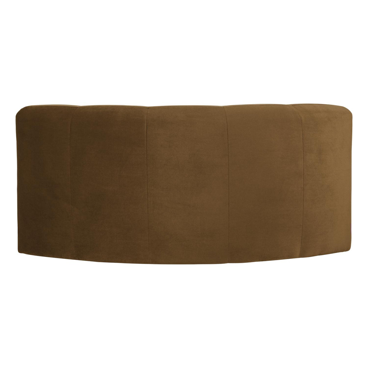 WOOOD Mojo Base eetbank halfronde hoek rugleuning velvet Honinggeel