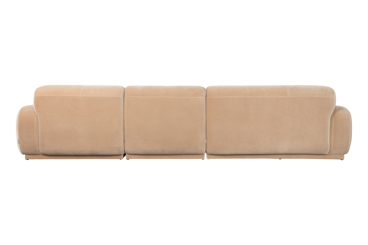 Zuiver Hazel 6-zitsbank Chaise Longue rechts Beige