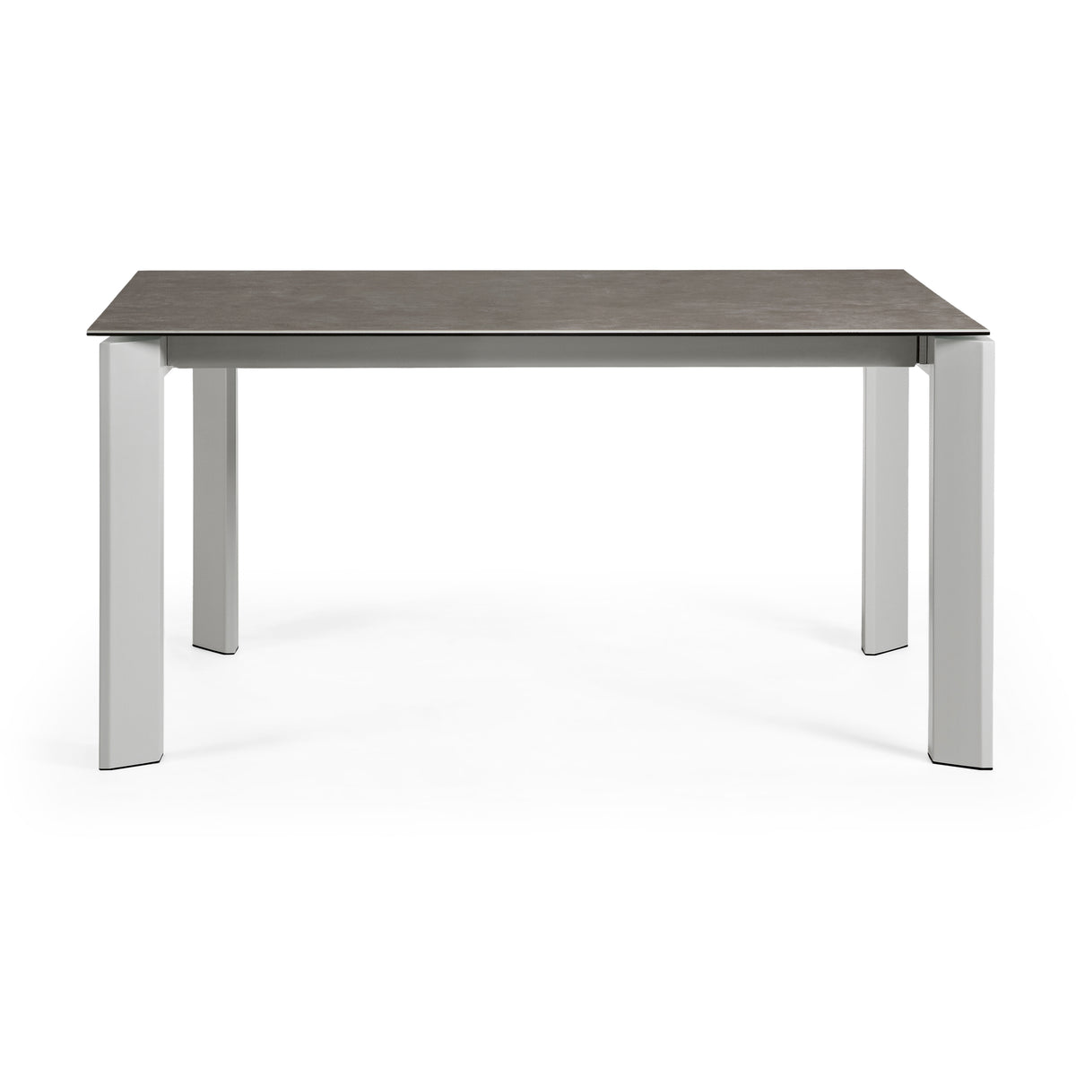 Kave Home Axis eettafel uitschuifbaar 160/220x90 cm Bruin/Grijs