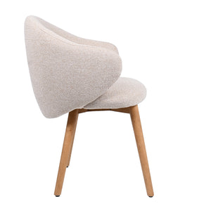 HelloChair HC01 Boby 2.0 armstoel houten poot Lake Linen