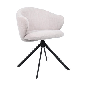 HelloChair HC01 Boby 2.0 armstoel spinpoot zwart Chacha Beige