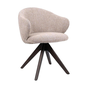 HelloChair HC01 Boby 2.0 armstoel Chacha Sand spinpoot hout walnoot