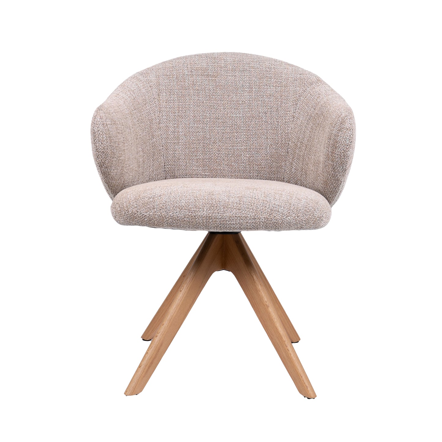 HelloChair HC01 Boby 2.0 armstoel Chacha Sand spinpoot hout naturel