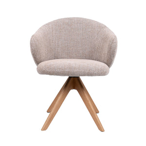 HelloChair HC01 Boby 2.0 armstoel Chacha Sand spinpoot hout naturel