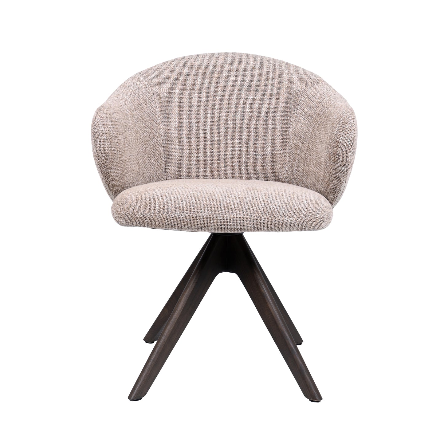 HelloChair HC01 Boby 2.0 armstoel Chacha Sand spinpoot hout walnoot