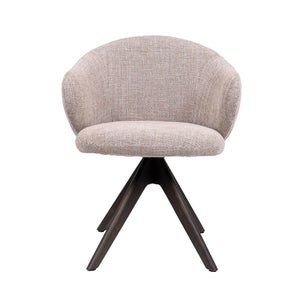 HelloChair HC01 Boby 2.0 armstoel Chacha Sand spinpoot hout walnoot
