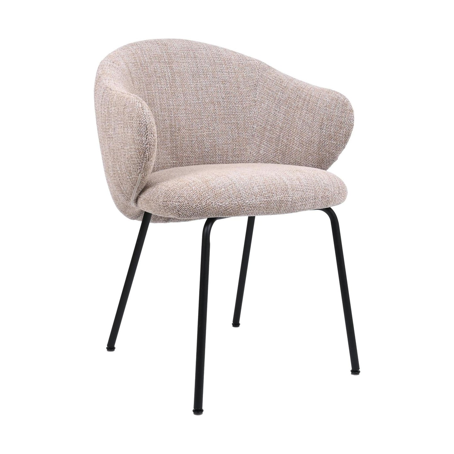 HelloChair HC01 Boby 2.0 armstoel vierpoot zwart Chacha Sand