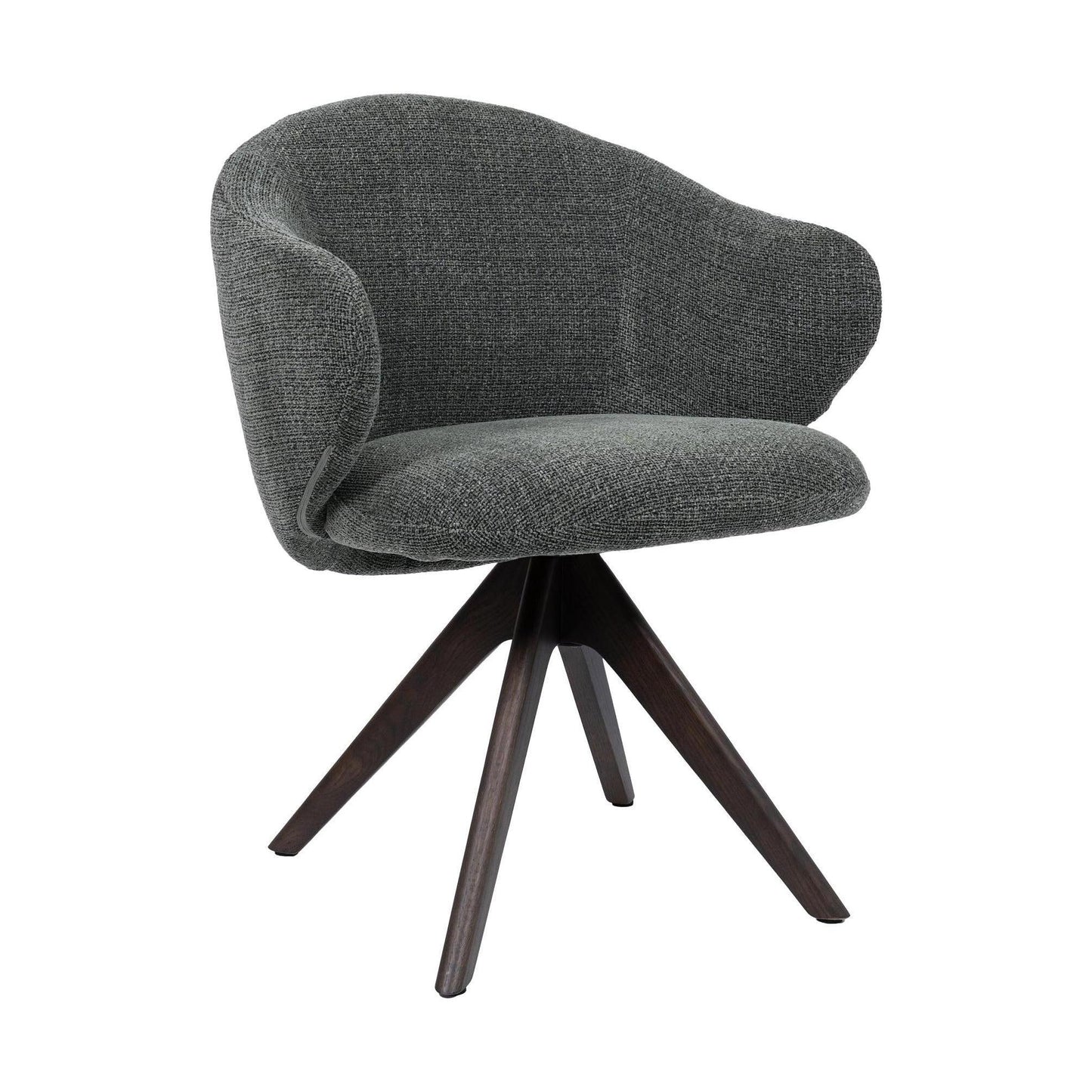 HelloChair HC01 Boby 2.0 armstoel Chacha Turtle spinpoot hout walnoot