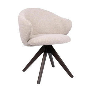 HelloChair HC01 Boby 2.0 armstoel Lake Linen spinpoot hout walnoot